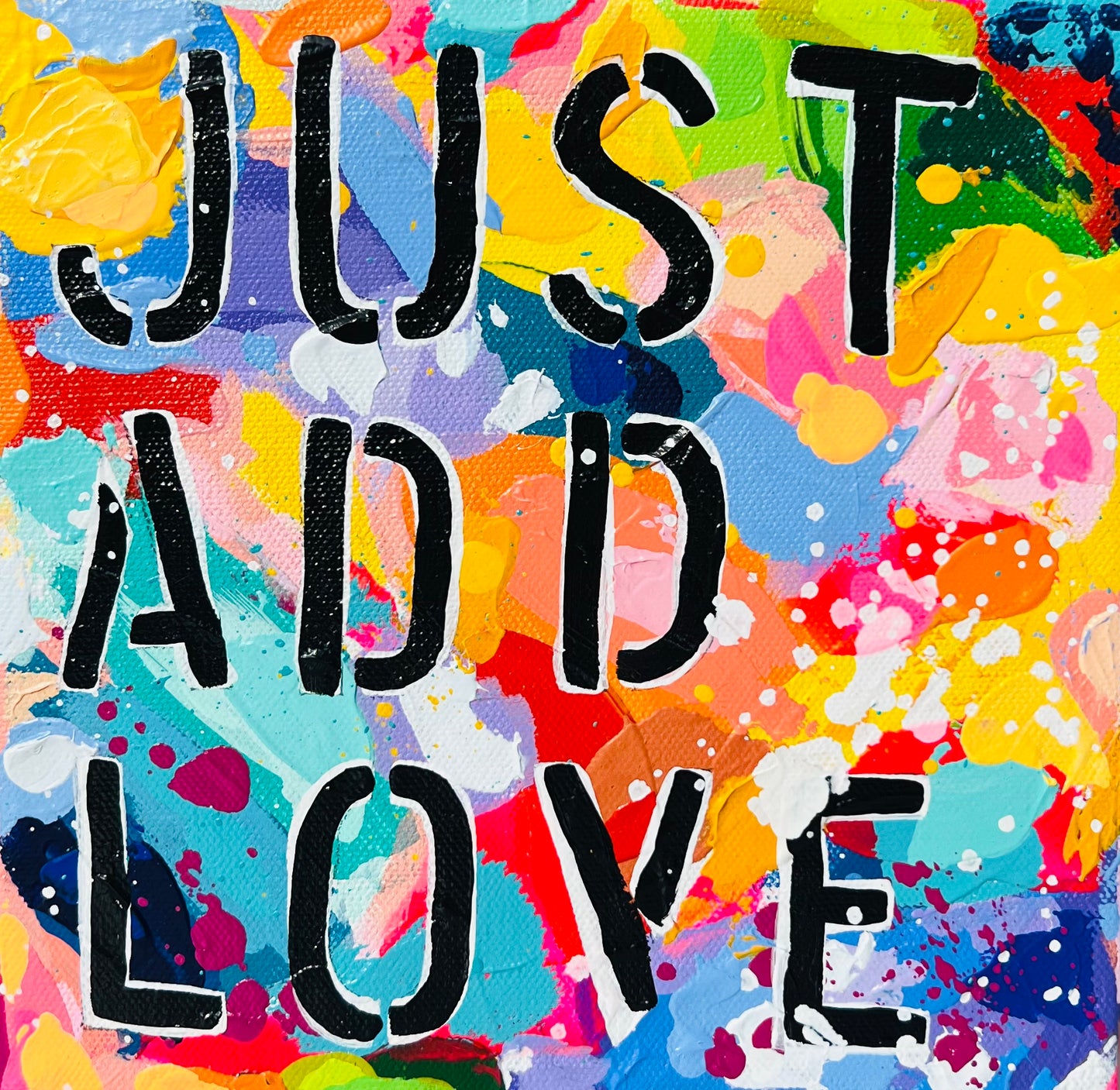 Just Add Love #3 8"x8"
