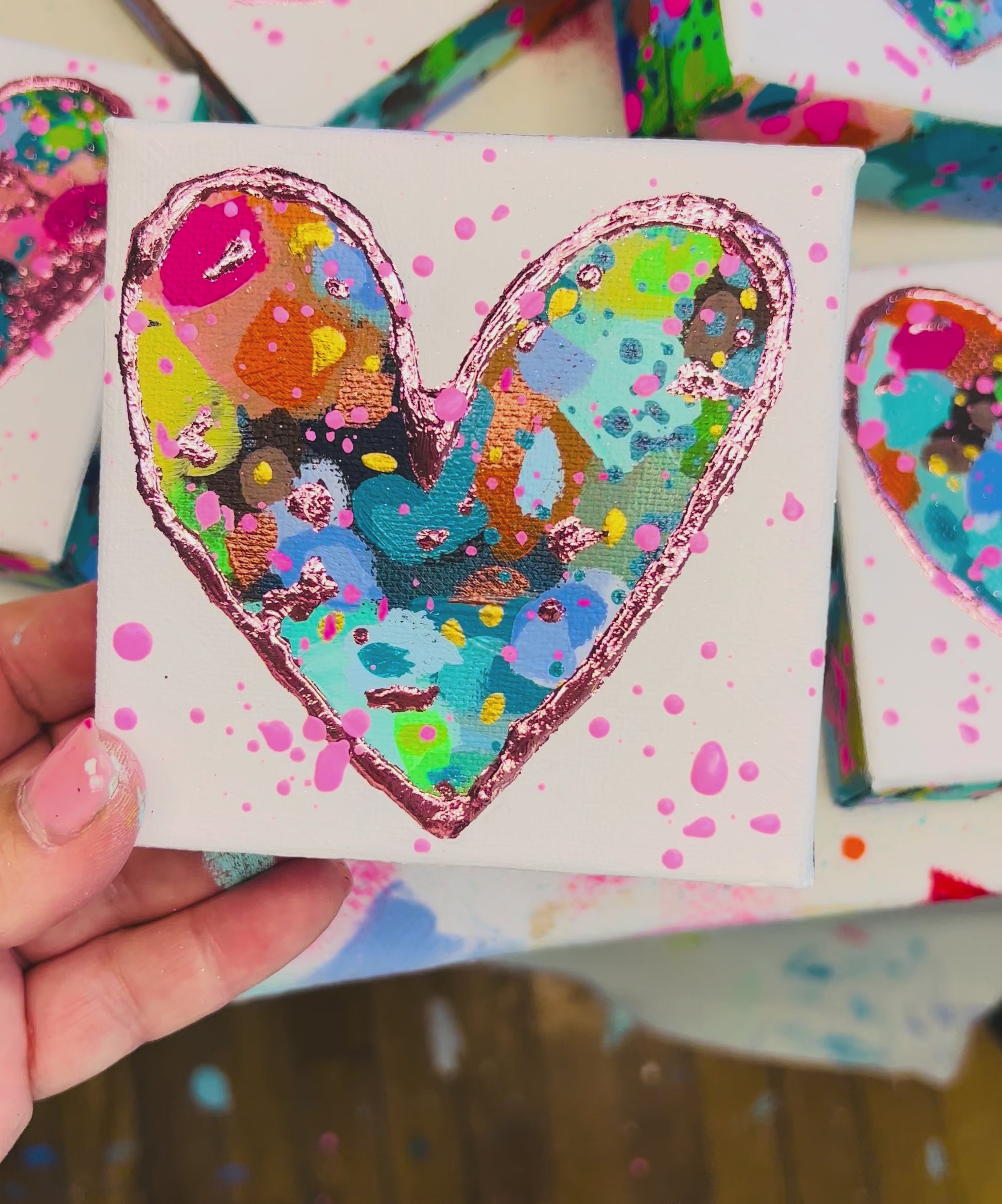 handpainted acrylic canvas painting